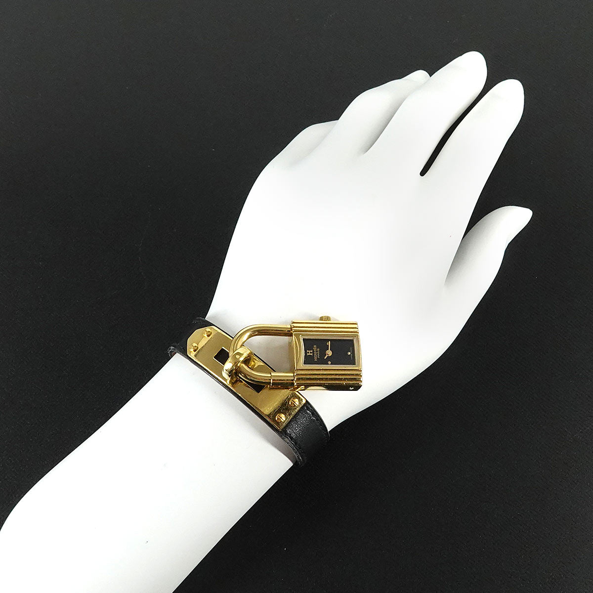 KELLY Watch Quartz Black Dial Leather Ladies Watch