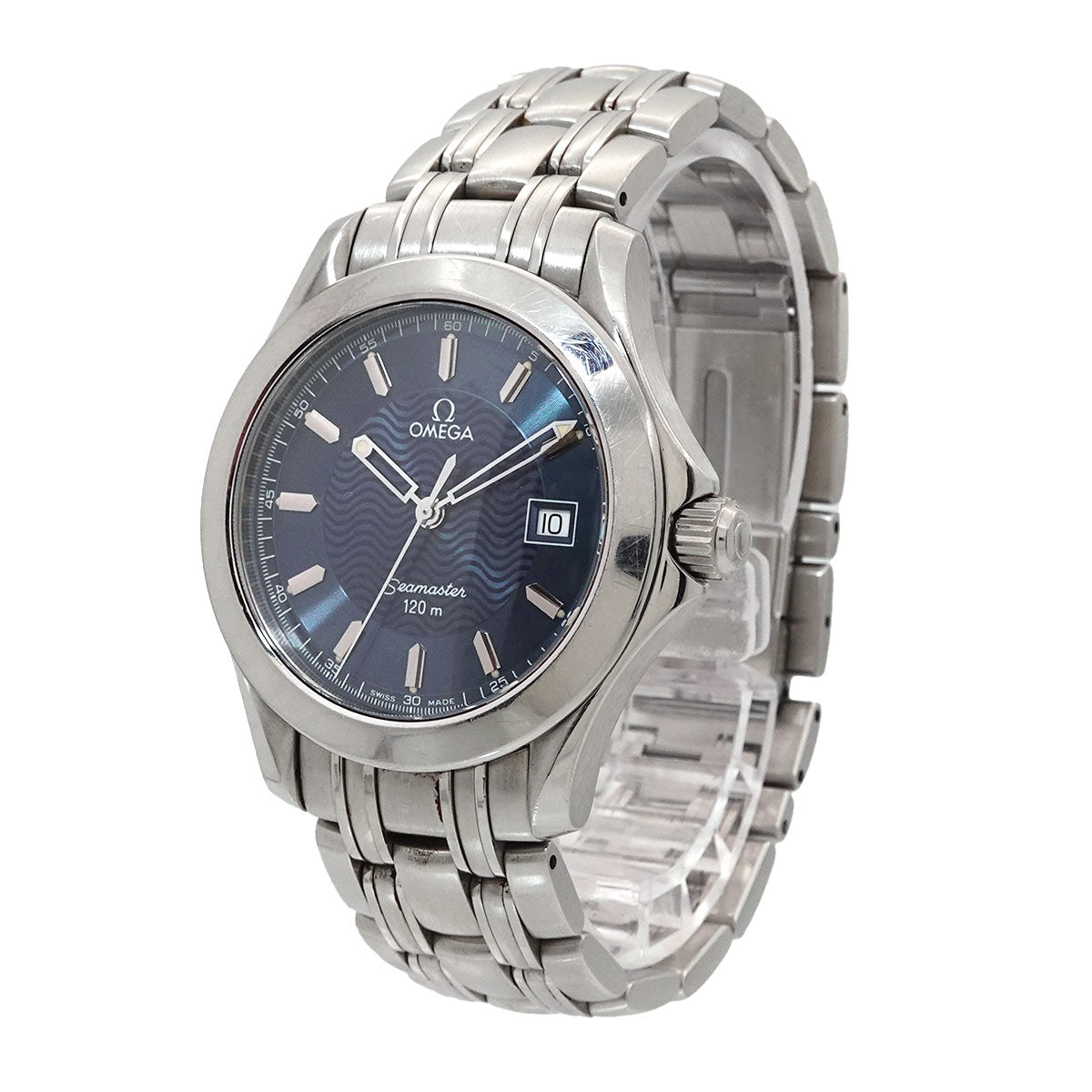 Seamaster 120m 2511 81 Quartz Date Navy Dial Mens Watch