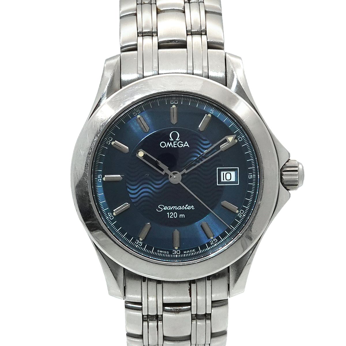 Seamaster 120m 2511 81 Quartz Date Navy Dial Mens Watch