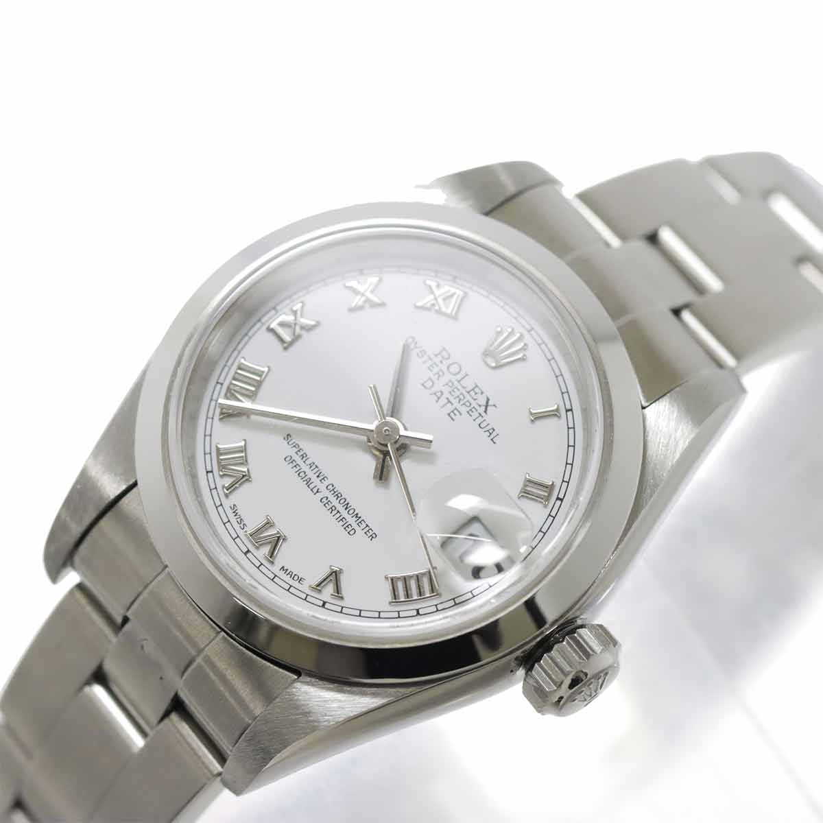 Oyster perpetual Date 79160 Serial Y White Dial Ladies Watch