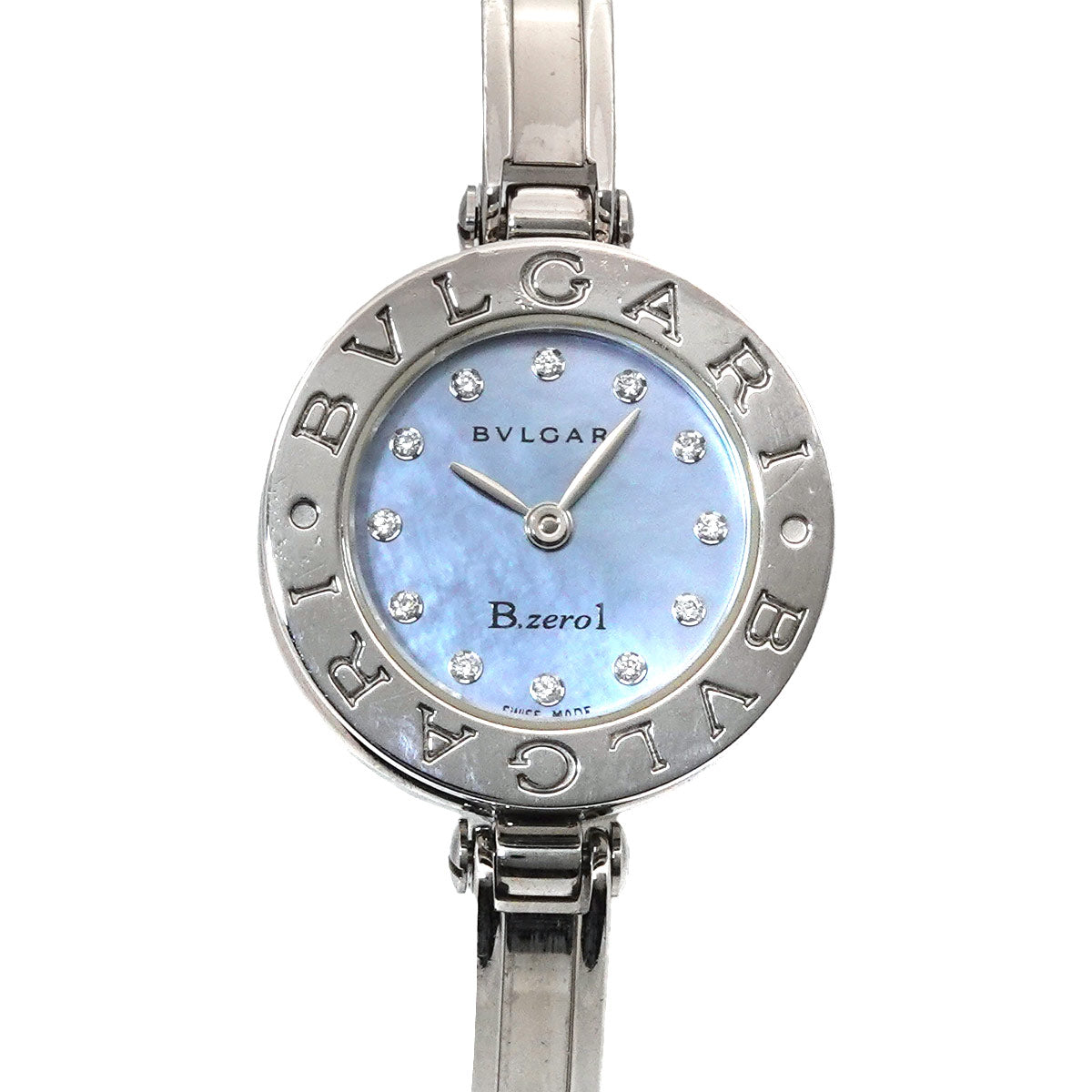 B-Zero1 BZ22S Bangle Watch Quartz Blue Shell Dial Ladies