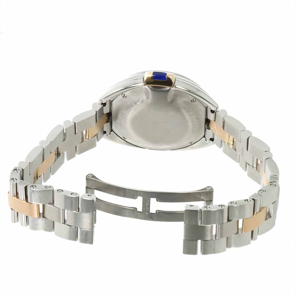 Cle De Cartier W2CL0004 750 PG Automatic date Silver Dial