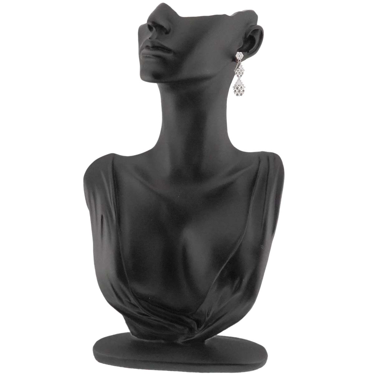 Diamond 2.02ct/0.23ct 2.01ct/0.23ct Earrings Pierced 18K K18 WG 750