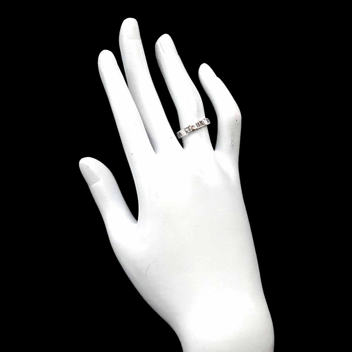 Atlas Diamond Ring 18K White Gold 750 size6(US)