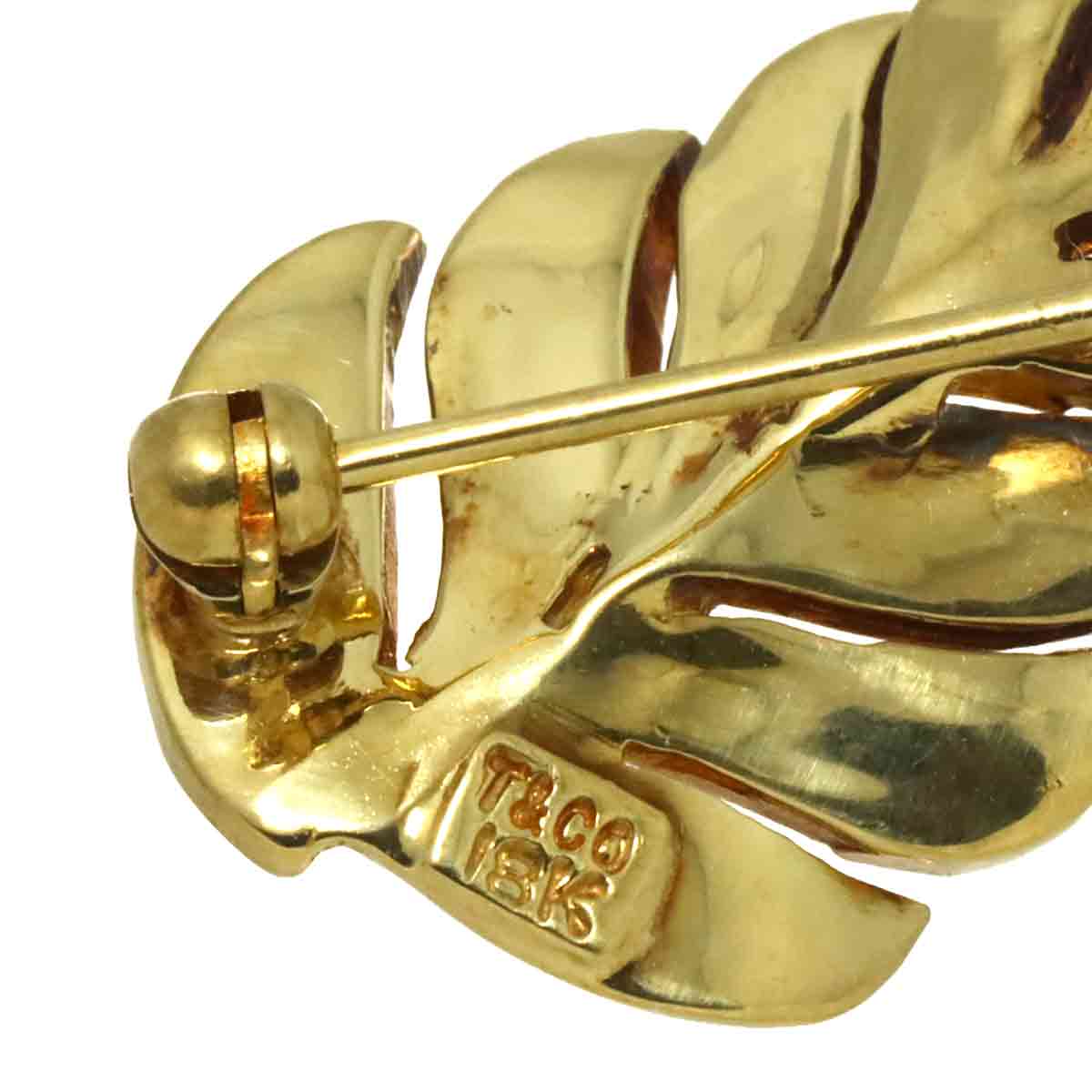 Leaf Brooch 18K Yellow Gold 750