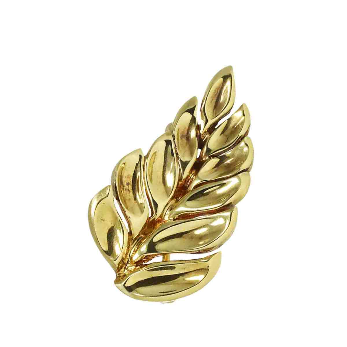 Leaf Brooch 18K Yellow Gold 750