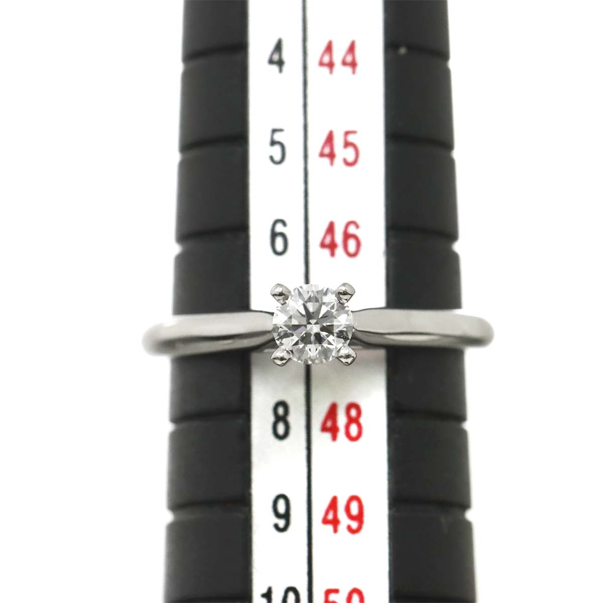 Diamond 0.23ct F/VS1/EX Ring Pt Platinum size47 4(US)