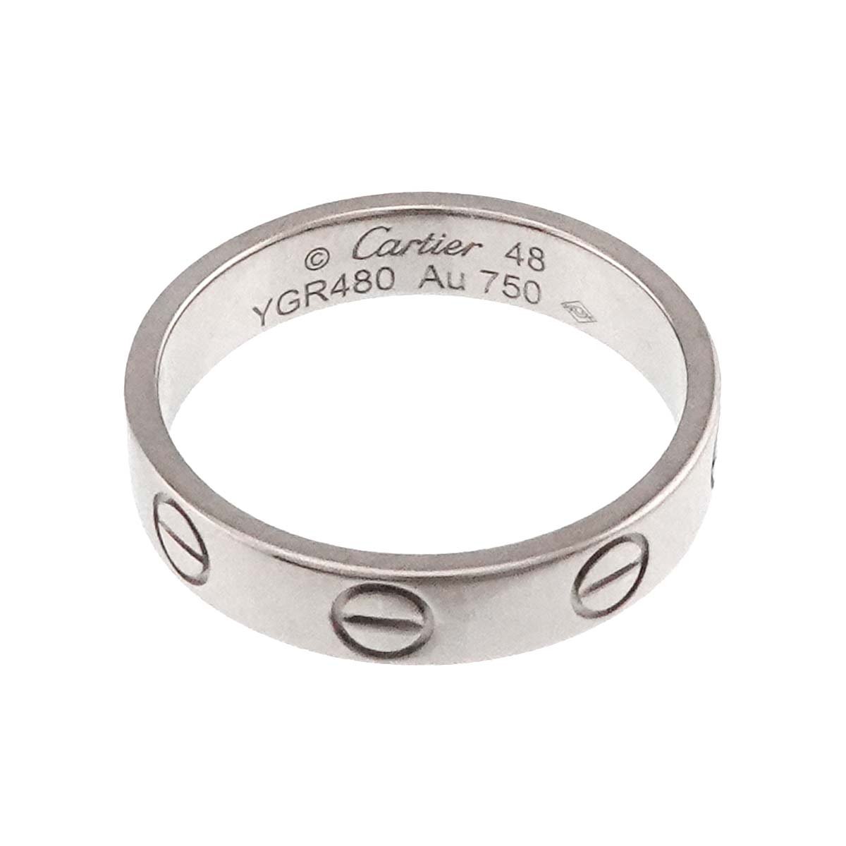 Mini Love Ring 18K White Gold 750 size48 4.5(US)