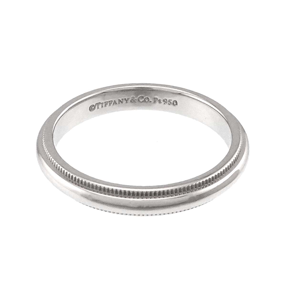 Milgrain Band Ring Pt Platinum Size7.25(US)