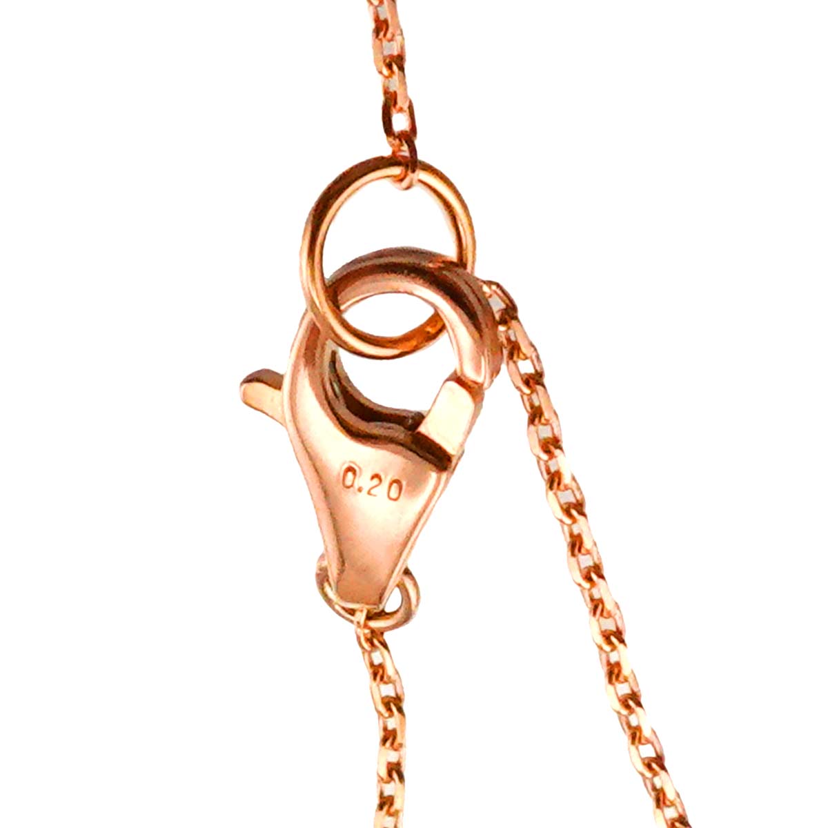 Diamond 0.20ct Necklace 18K PG 750