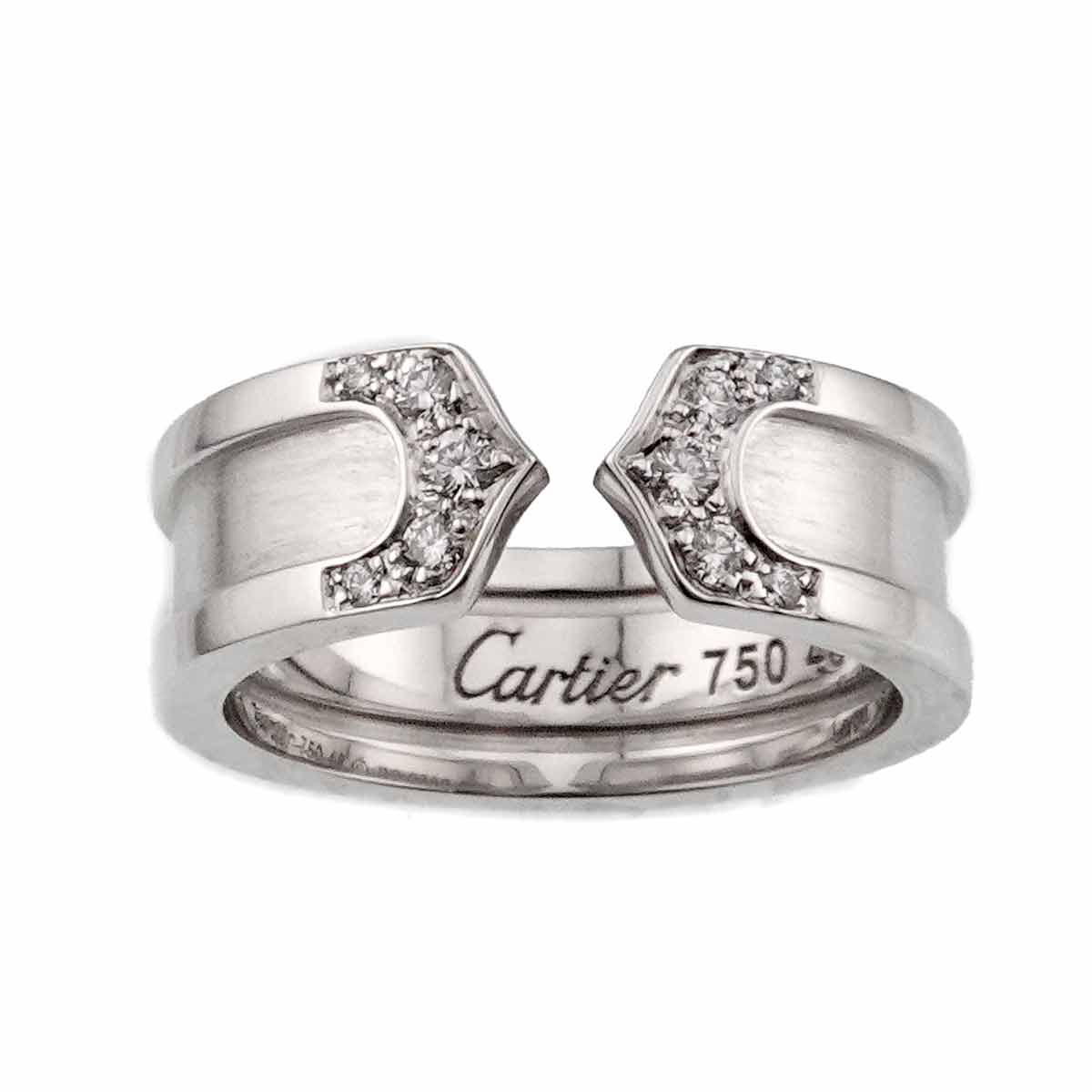 C2 Diamond SM Ring 18K WG 750 Size48 4-4.5(US)