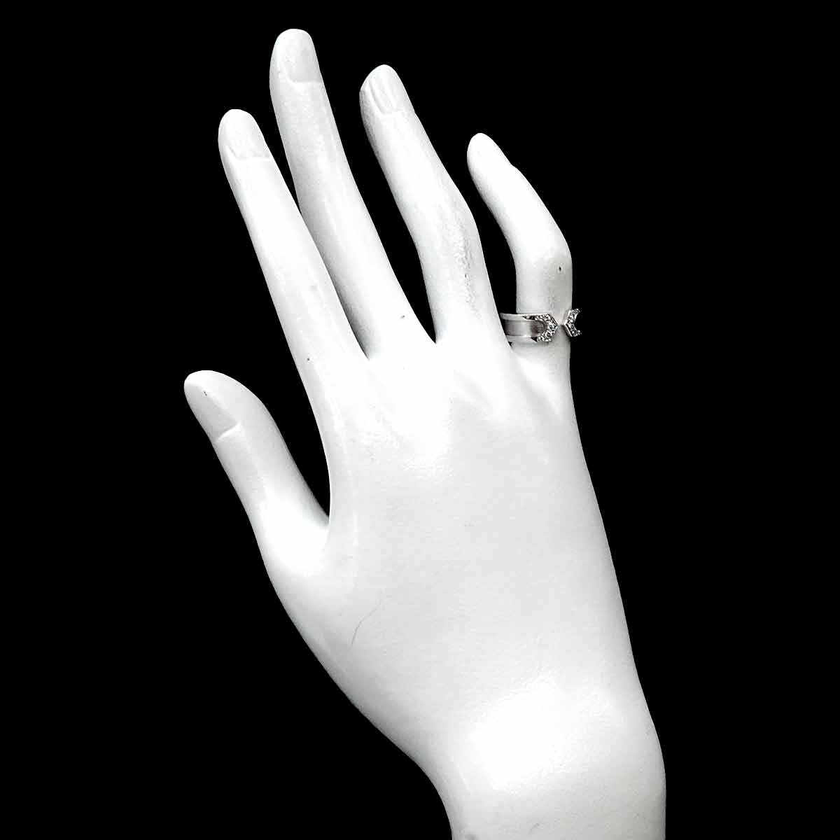 C2 Diamond SM Ring 18K WG 750 Size48 4-4.5(US)