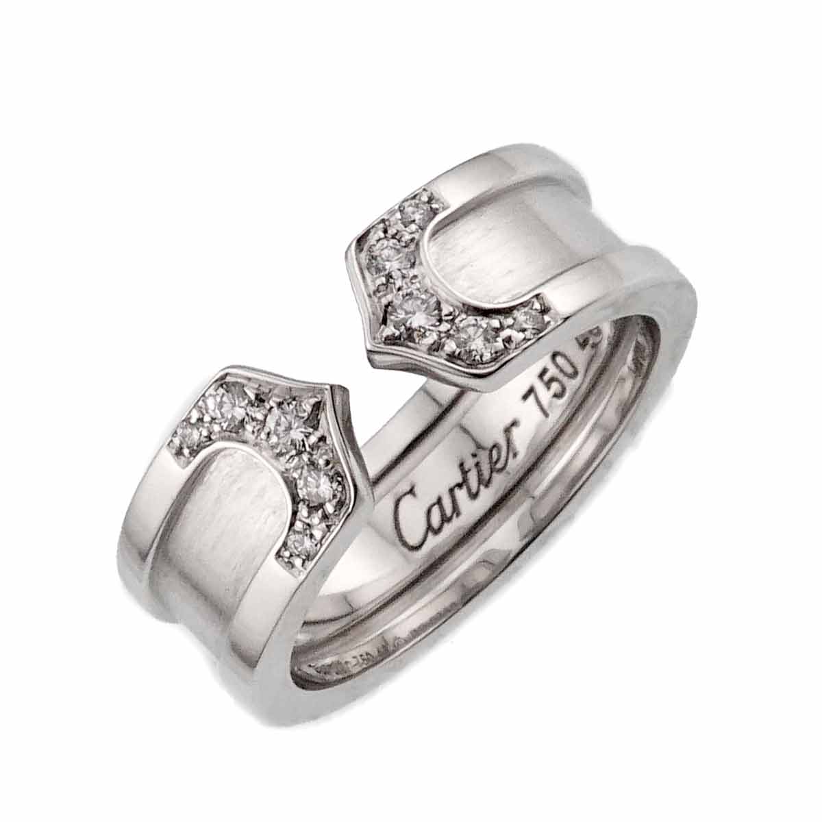 C2 Diamond SM Ring 18K WG 750 Size48 4-4.5(US)