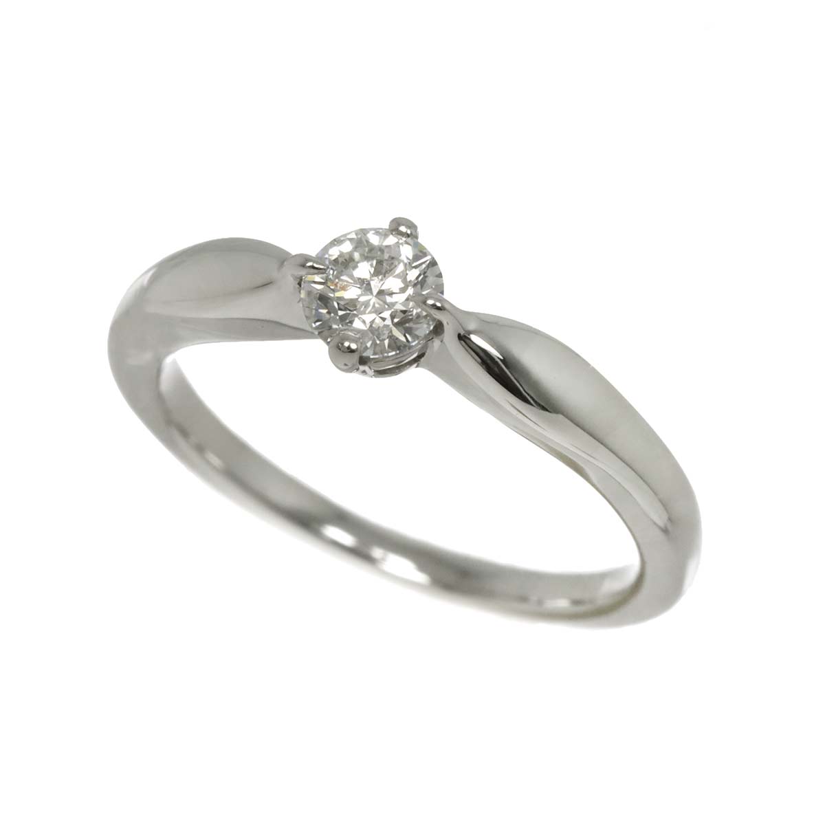 Diamond 0.30ct G/VS2/EX Ring Platinum size4.75-5(US)