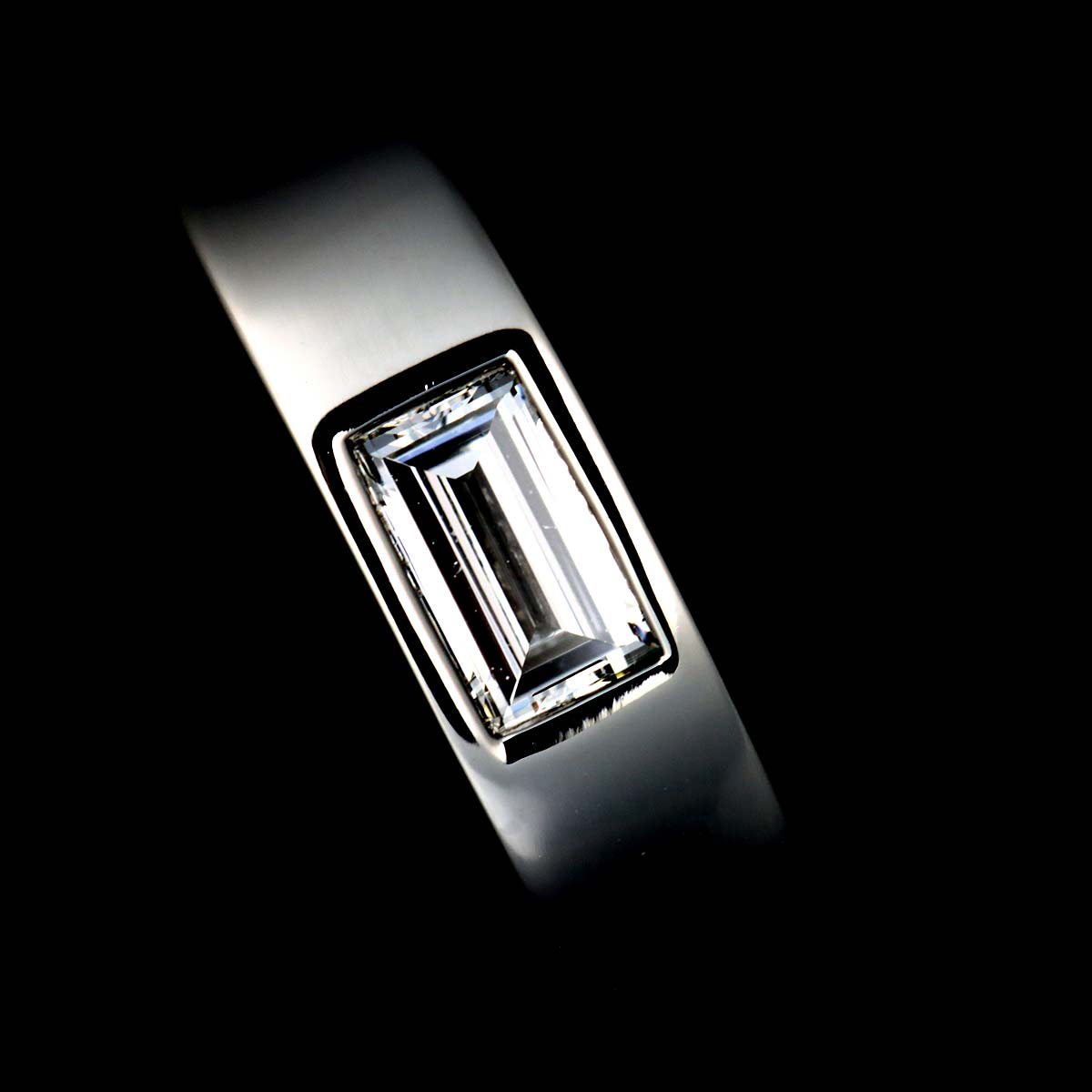 Diamond Ring Pt Platinum size6(US)