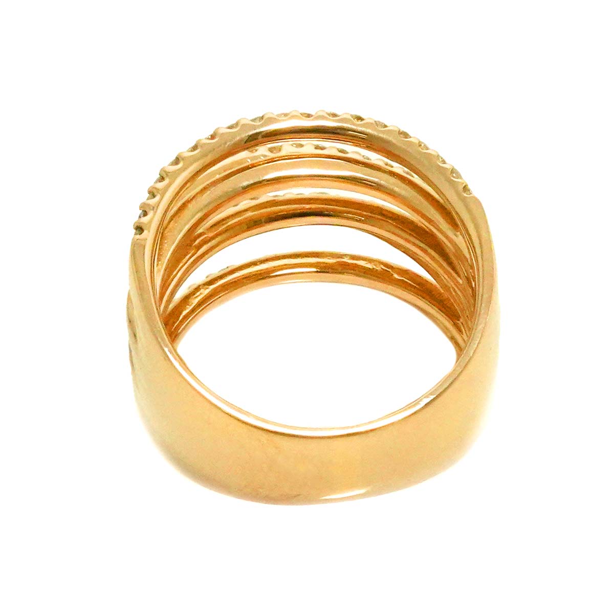 Diamond 1.00ct Ring 18K PG Pink Gold 750 Size6.75-7.25(US)