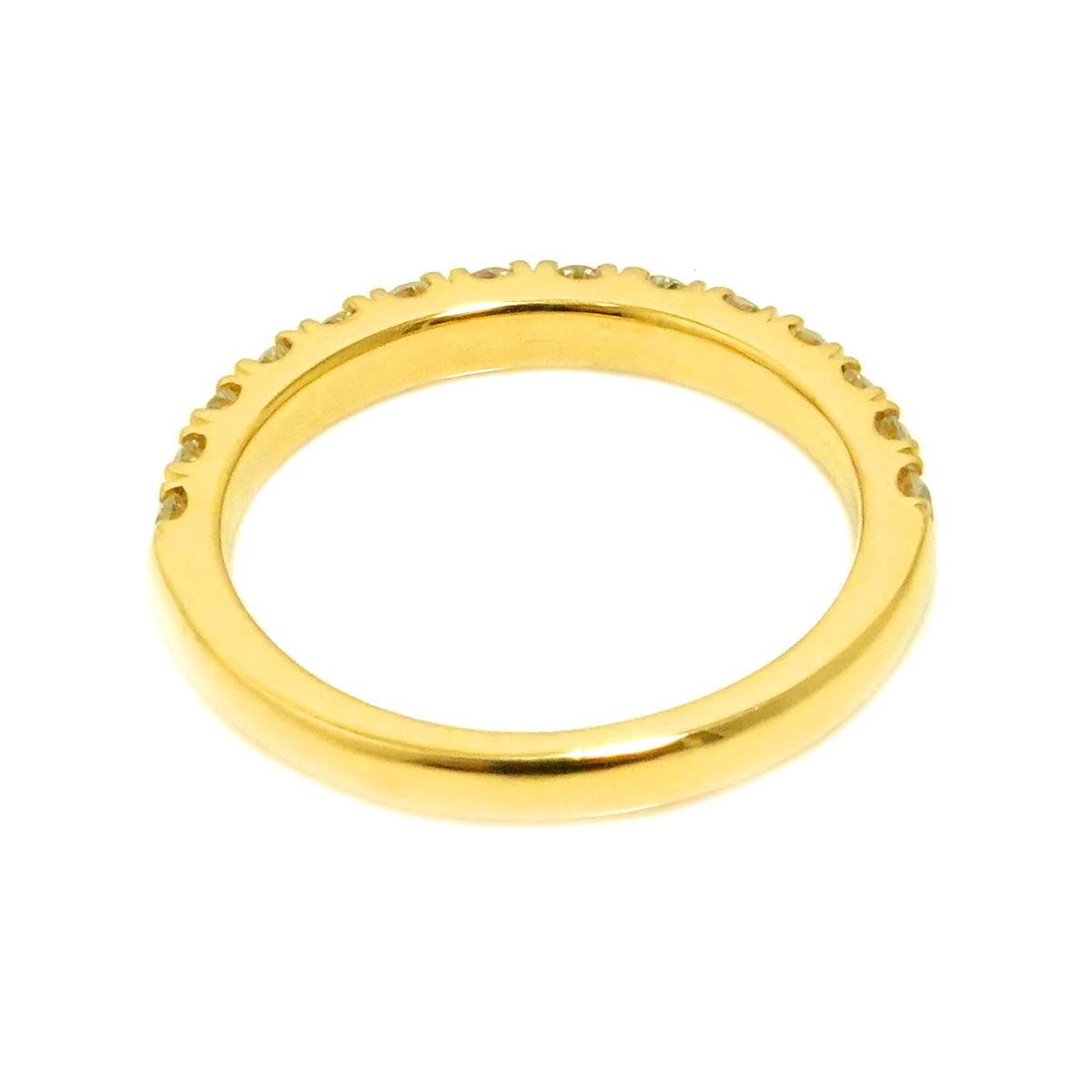 Diamond 0.45ct Ring 18K K18 YG Yellow Gold 750 size5.25(US)