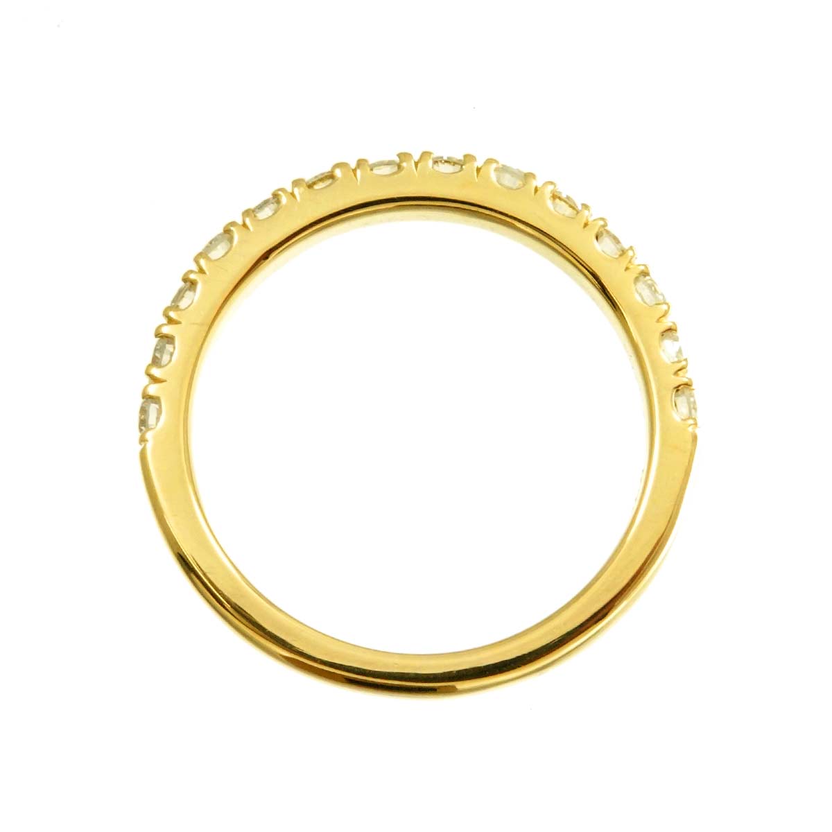 Diamond 0.45ct Ring 18K K18 YG Yellow Gold 750 size5.25(US)