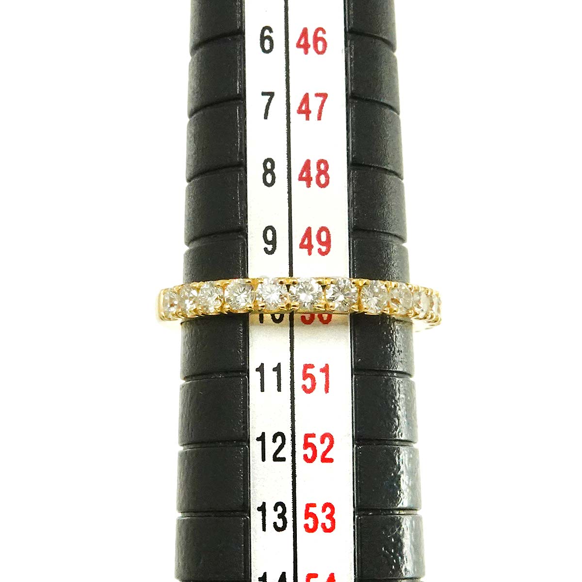 Diamond 0.45ct Ring 18K K18 YG Yellow Gold 750 size5.25(US)
