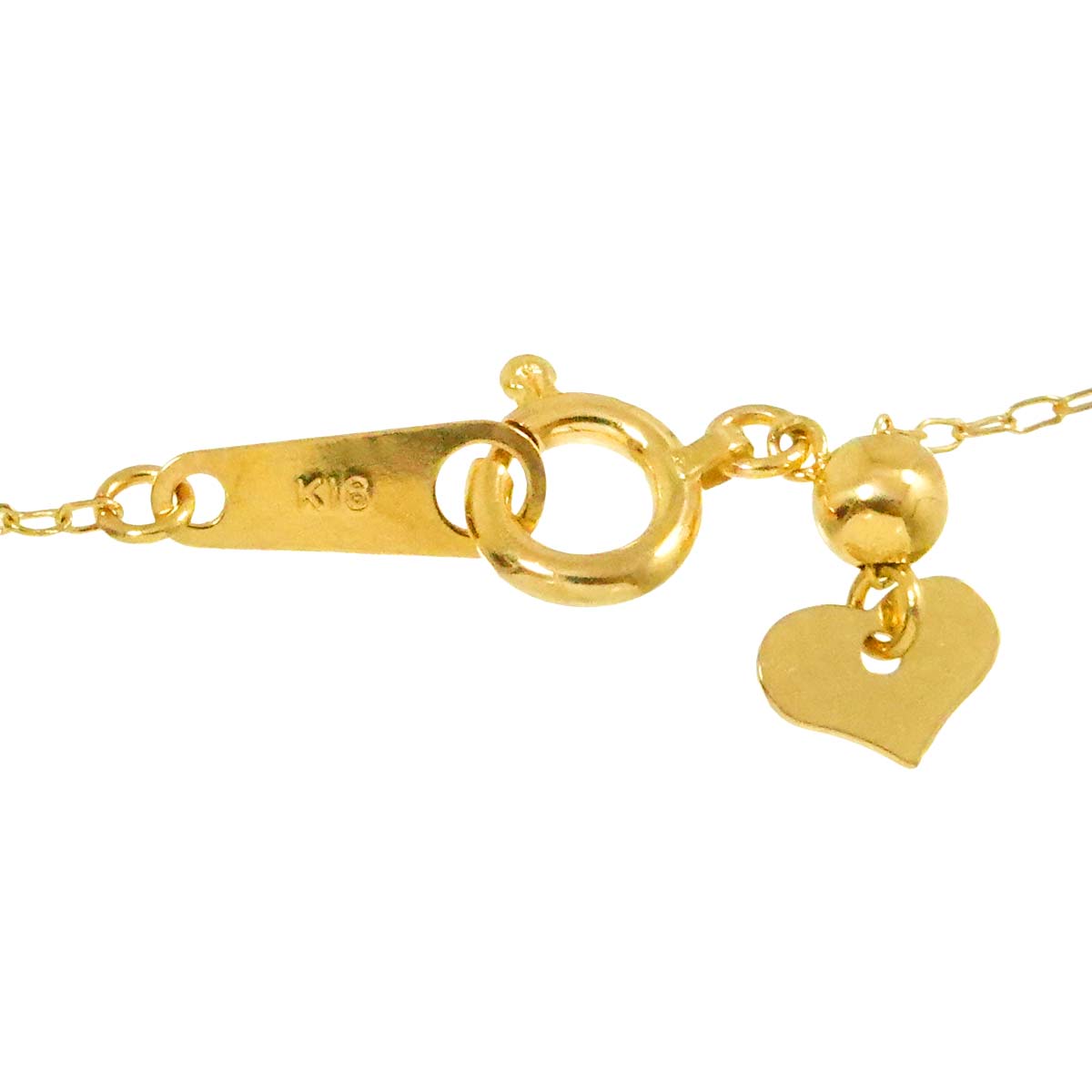 Akoya Pearl 7.7mm Diamond 0.10ct Necklace 18K K18 YG Yellow Gold 750