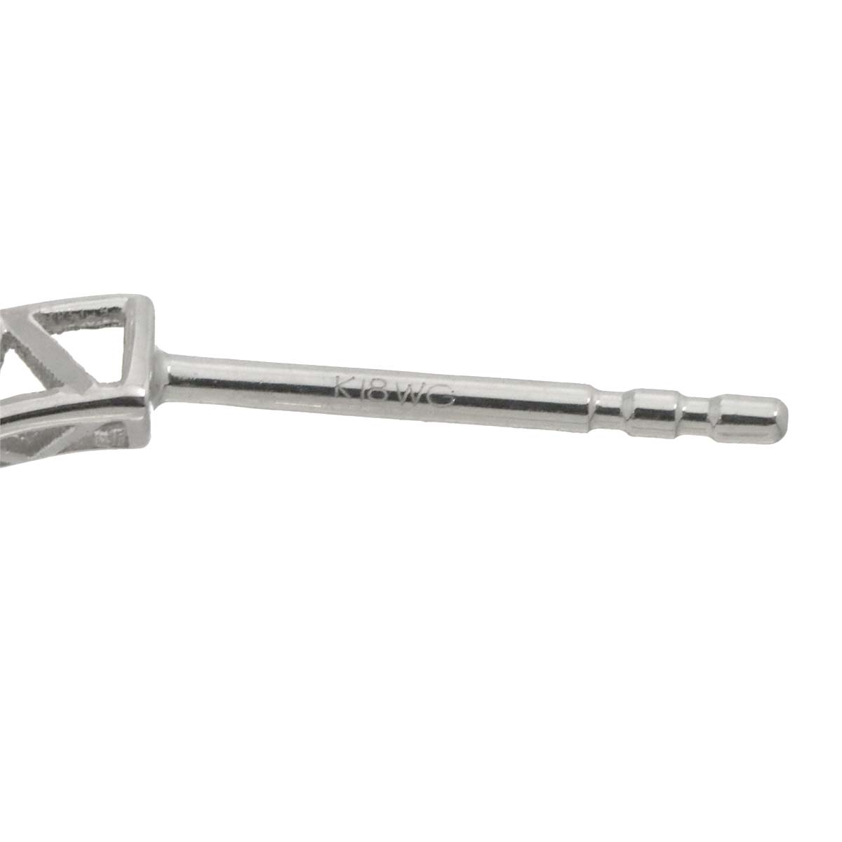 Akoya Pearl 8.1mm Earrings Pierced 18K WG 750