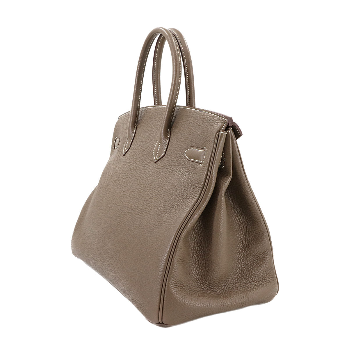 Birkin 35 Hand Bag Veau Togo Etoupe Purse Beige