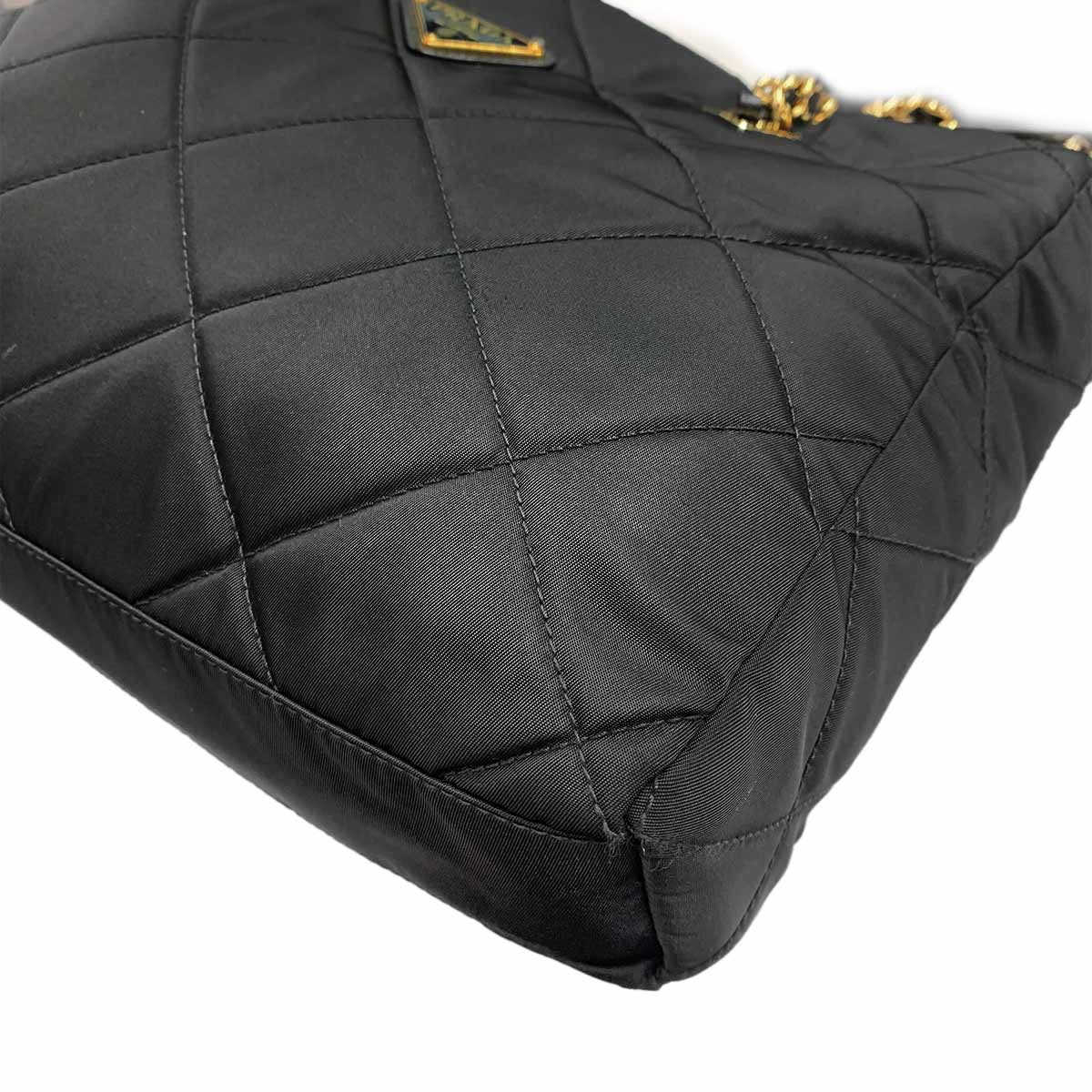 Re-Edition 1995 Shoulder Bag Nylon Leather Black 1BG529