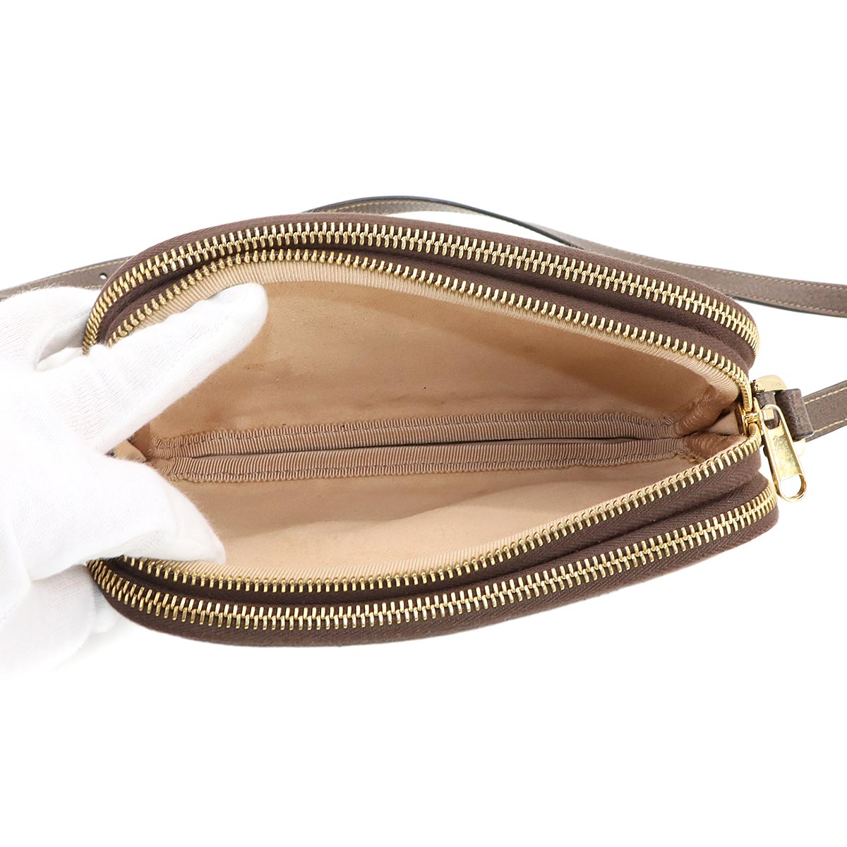 Ophidia Mini Shoulder Bag GG Supreme Canvas Beige Brown 546597