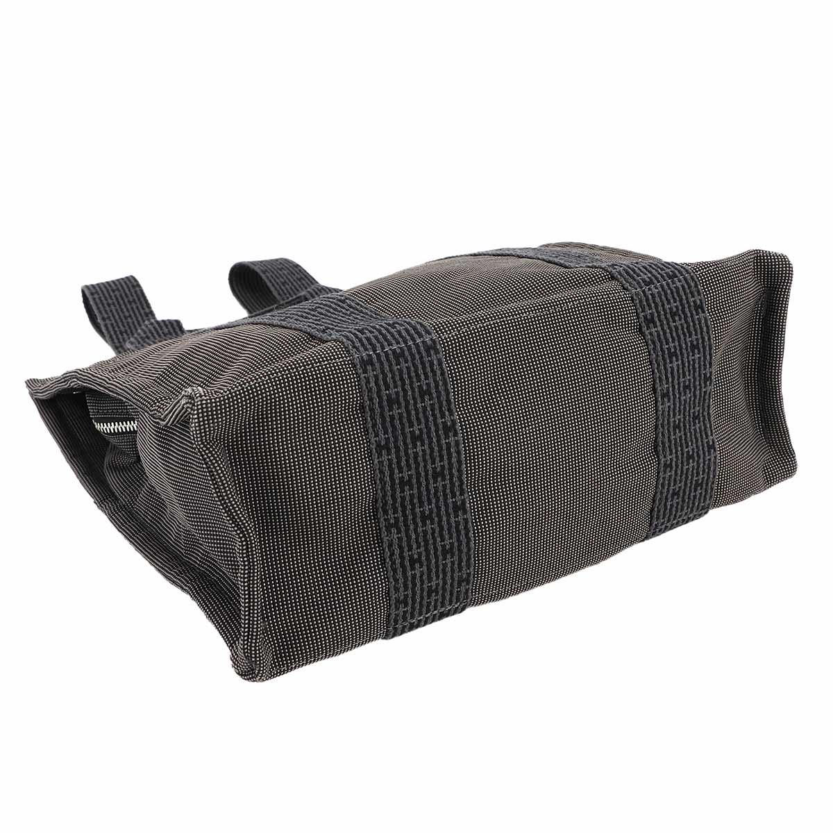 Her Line Ad MM Backpack Canvas Gray Black Purse