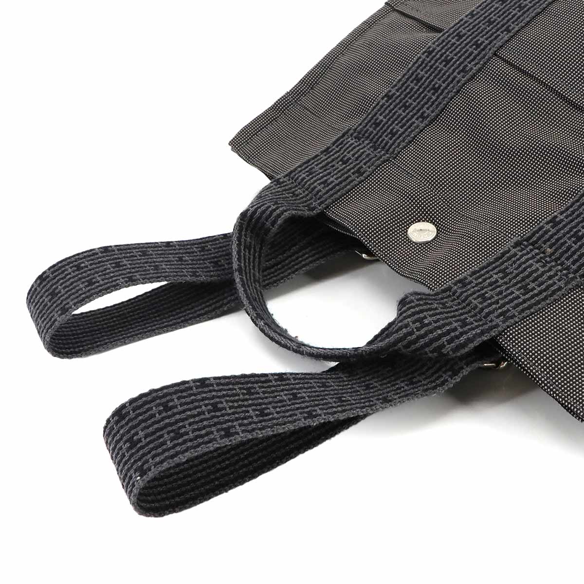 Her Line Ad MM Backpack Canvas Gray Black Purse