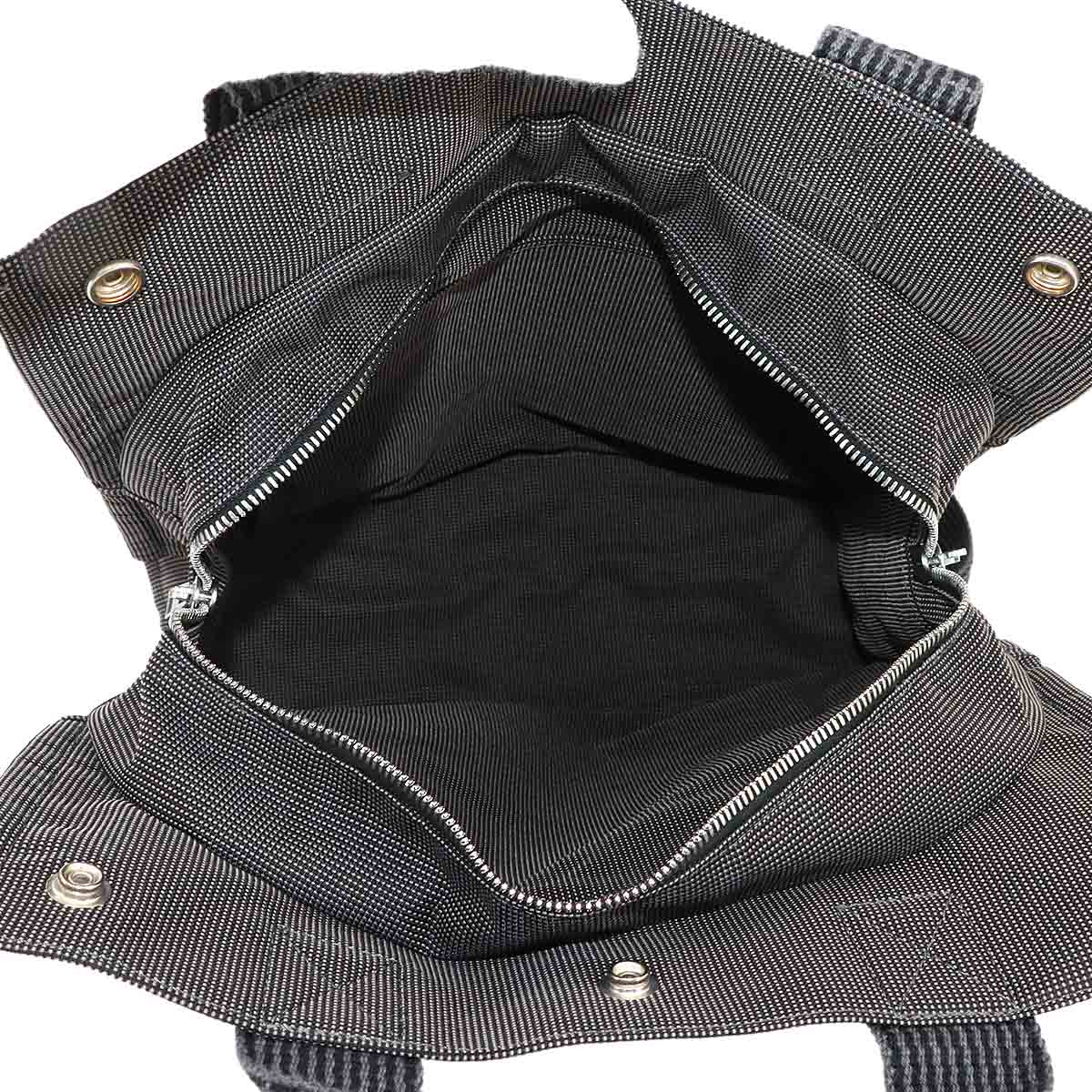 Her Line Ad MM Backpack Canvas Gray Black Purse