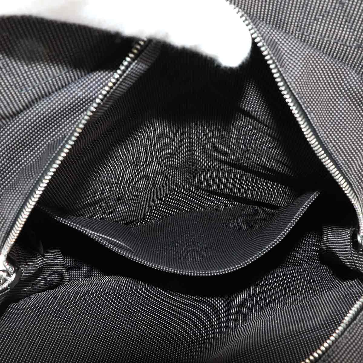 Her Line Ad MM Backpack Canvas Gray Black Purse