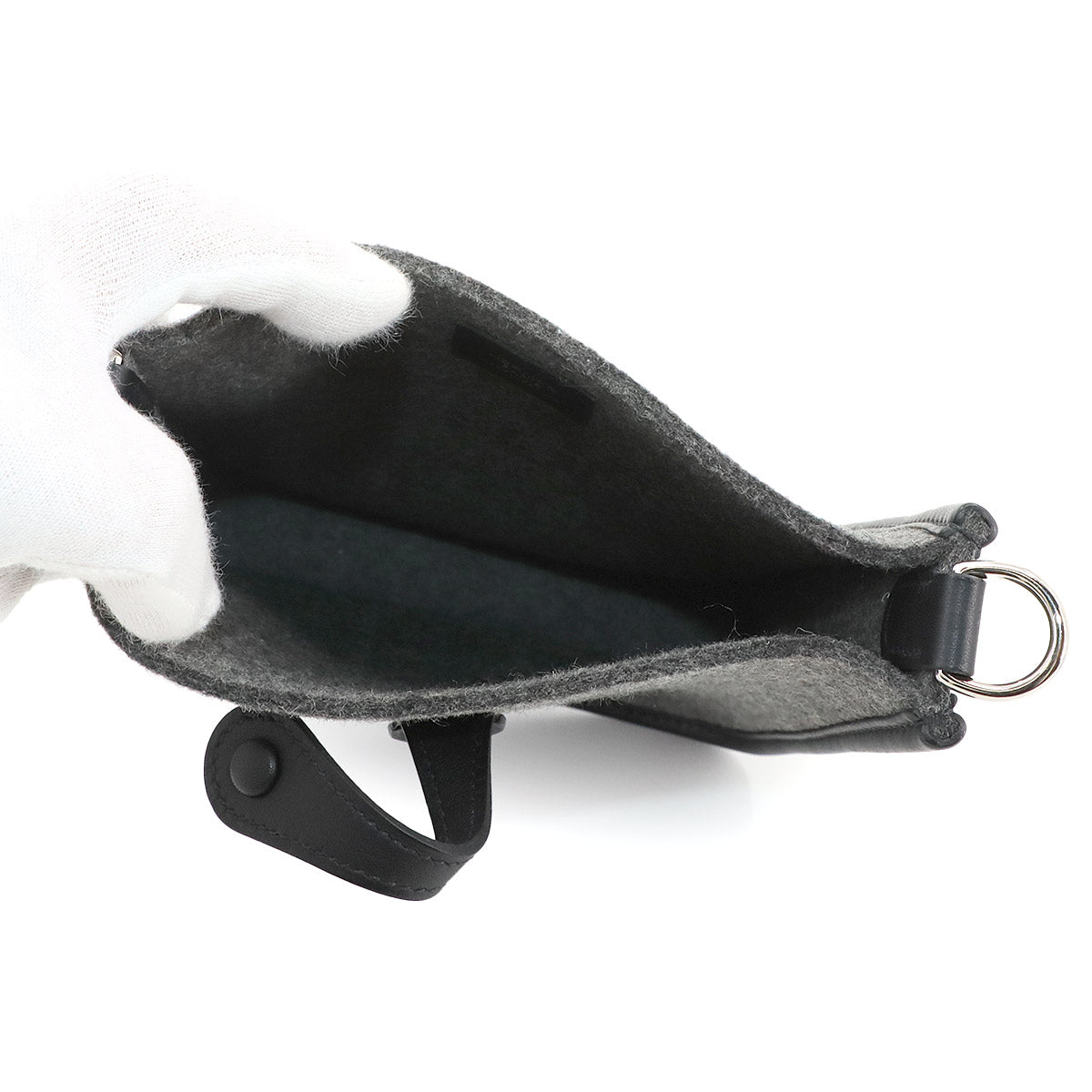 Evelyne TPM Shoulder Bag Felt Swift Gris Moyen Black Y Purse