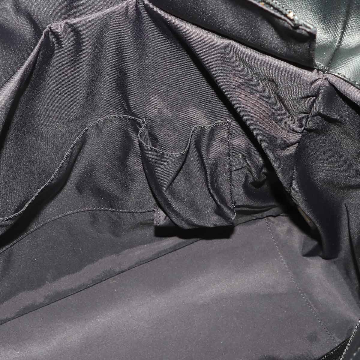 Paris Biarritz MM Tote Bag PVC Nylon Leather Navy A34209