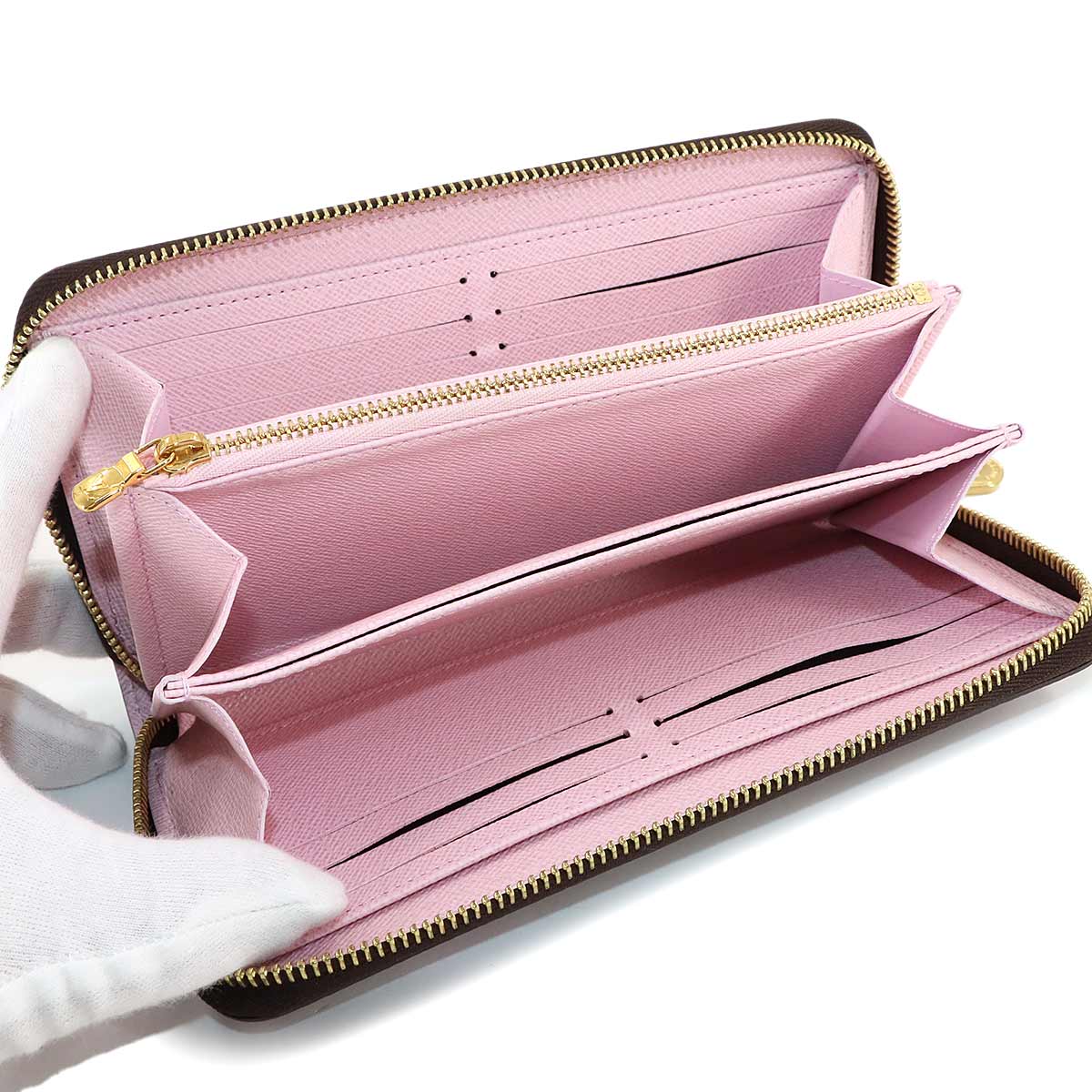 LV x TM Zippy Wallet Sakura Brown M13433 Purse