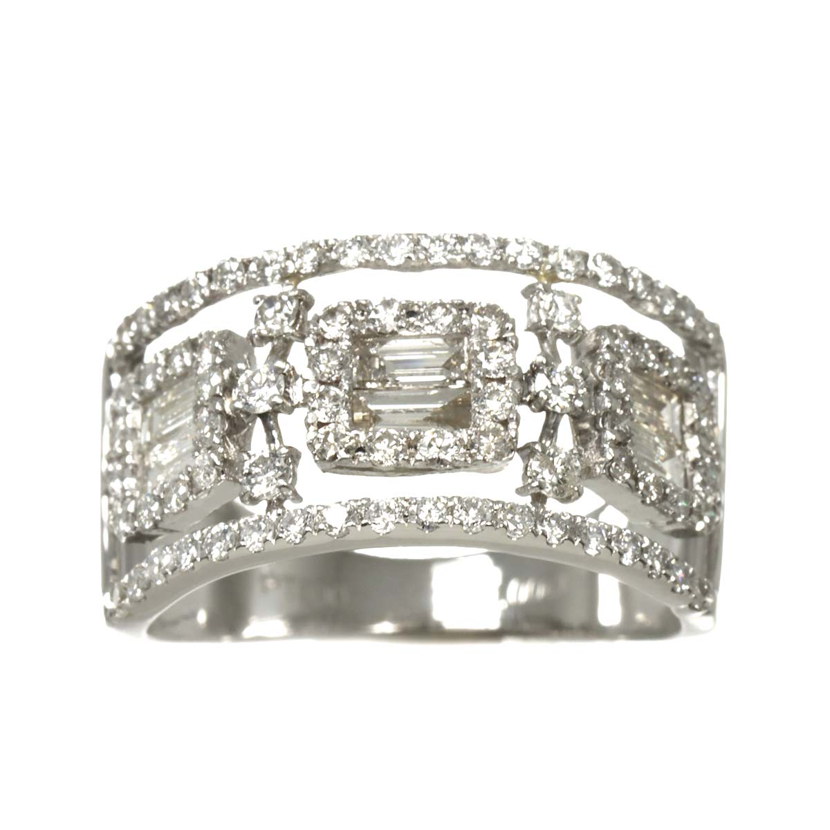 Diamond 1.00ct Ring Pt Platinum size6-6.25(US)