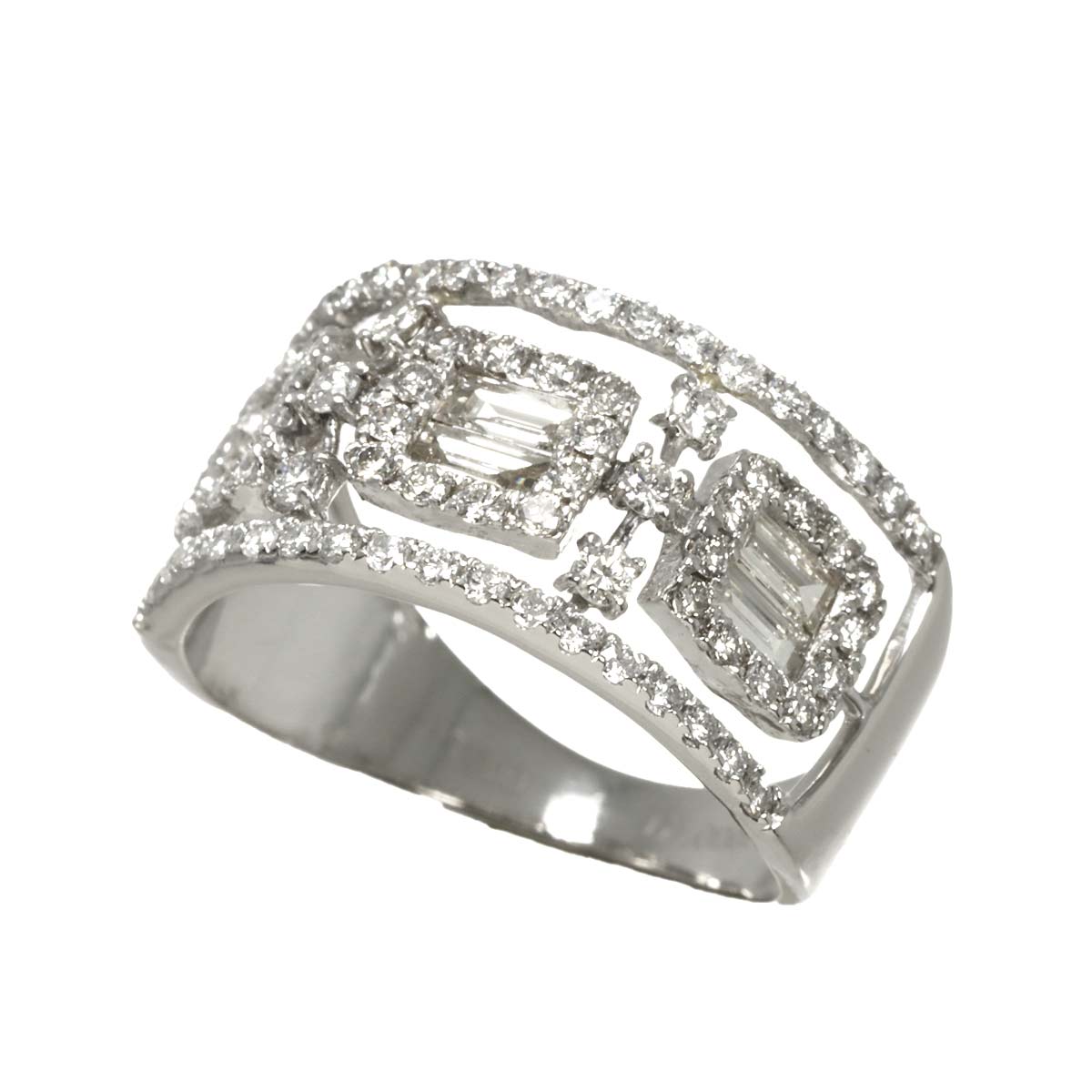 Diamond 1.00ct Ring Pt Platinum size6-6.25(US)