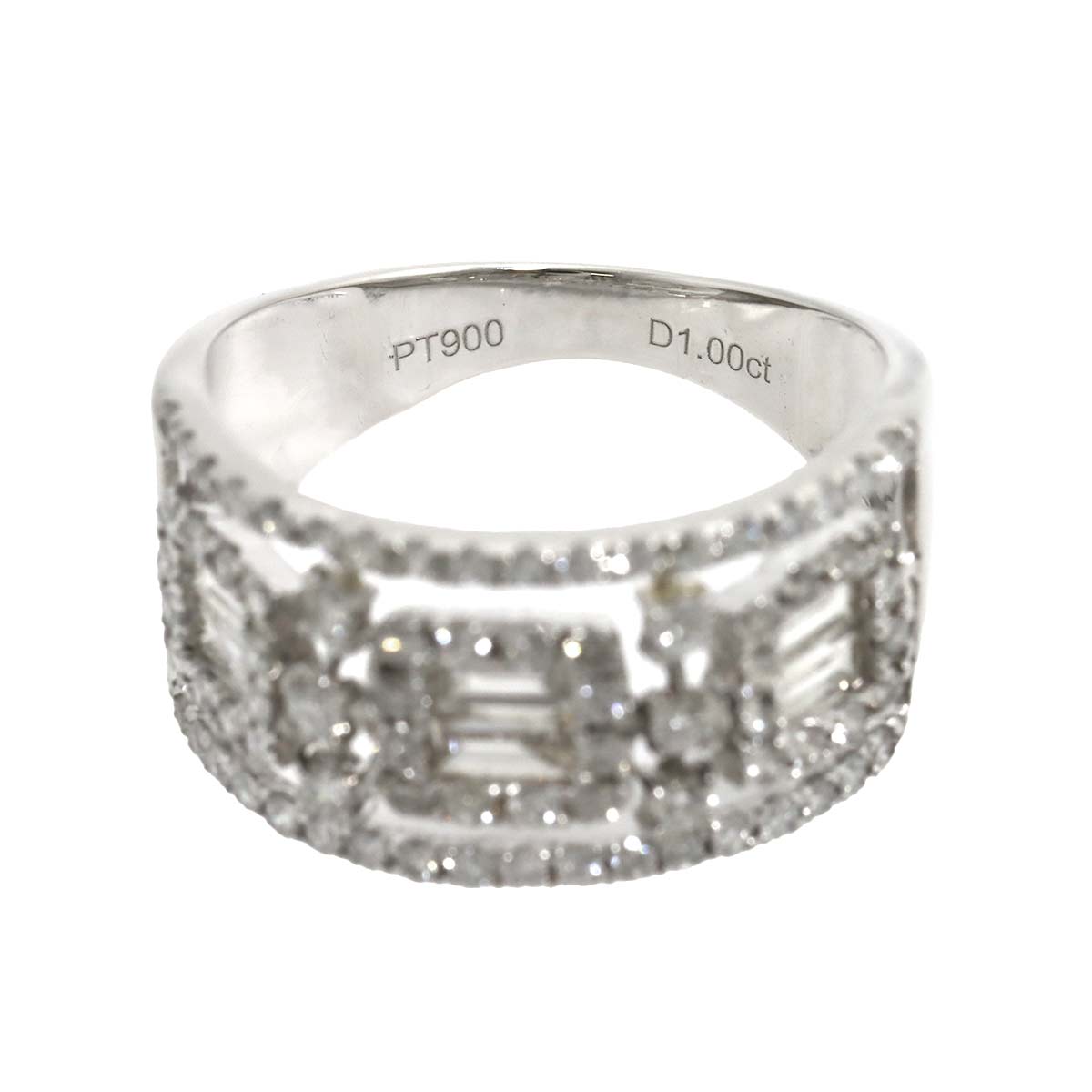 Diamond 1.00ct Ring Pt Platinum size6-6.25(US)