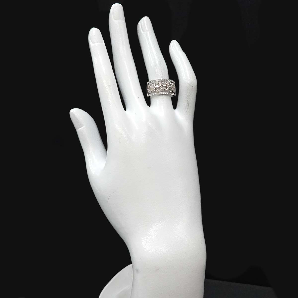 Diamond 1.00ct Ring Pt Platinum size6-6.25(US)