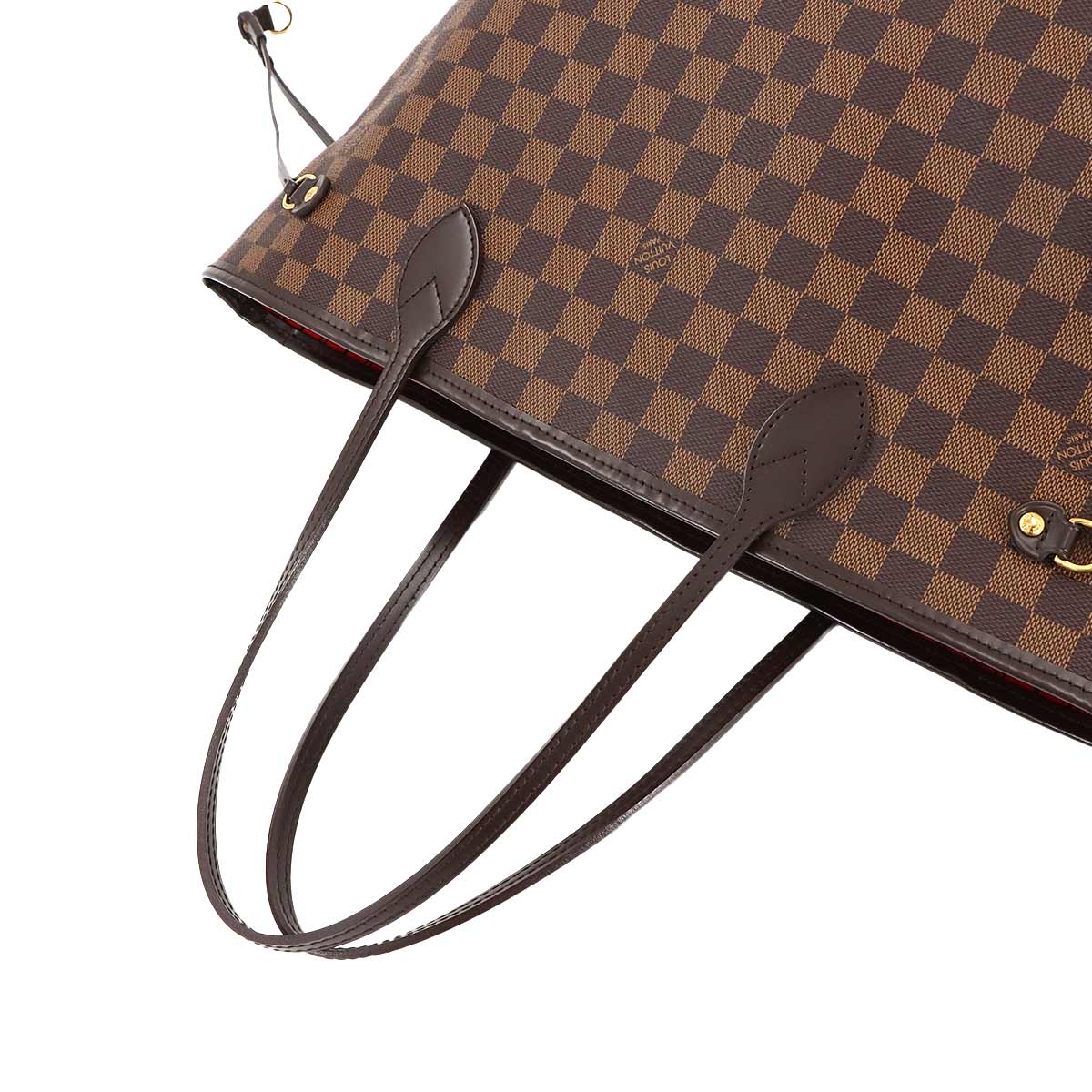 Damier Neverfull MM Tote Bag Ebene Cerise N51105 Purse