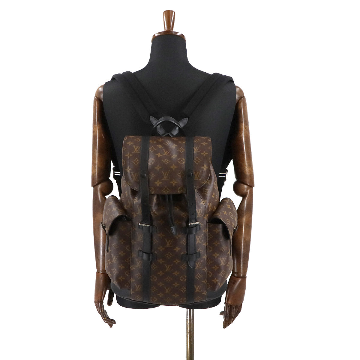 Monogram Macassar Christopher Backpack M43735 Purse