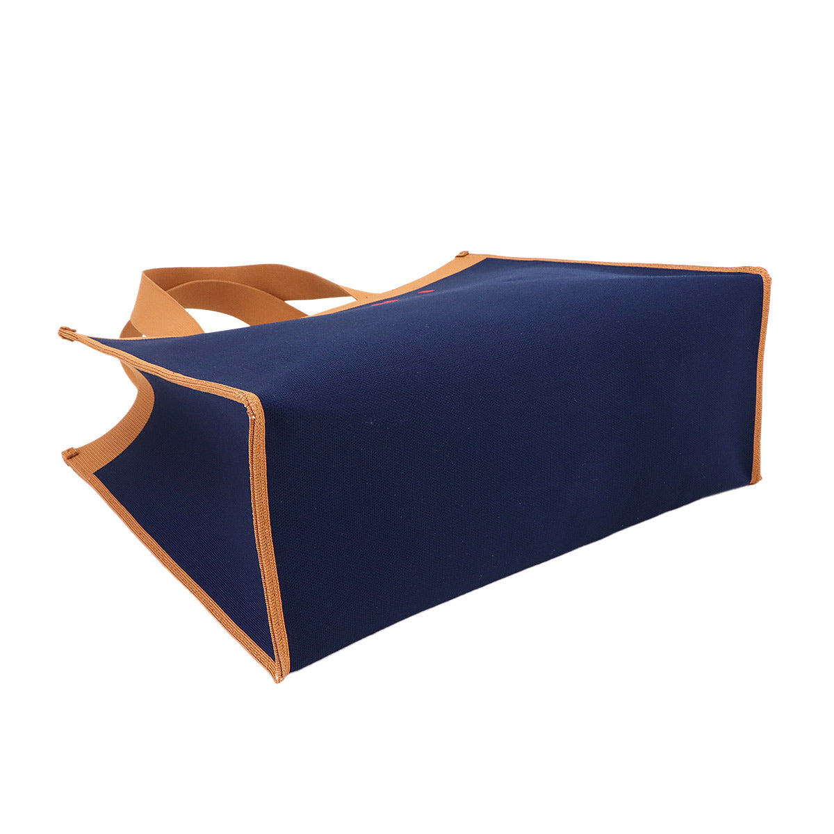 MARNI Tote Bag Jacquard Navy Brown SHMP0076A2 Purse