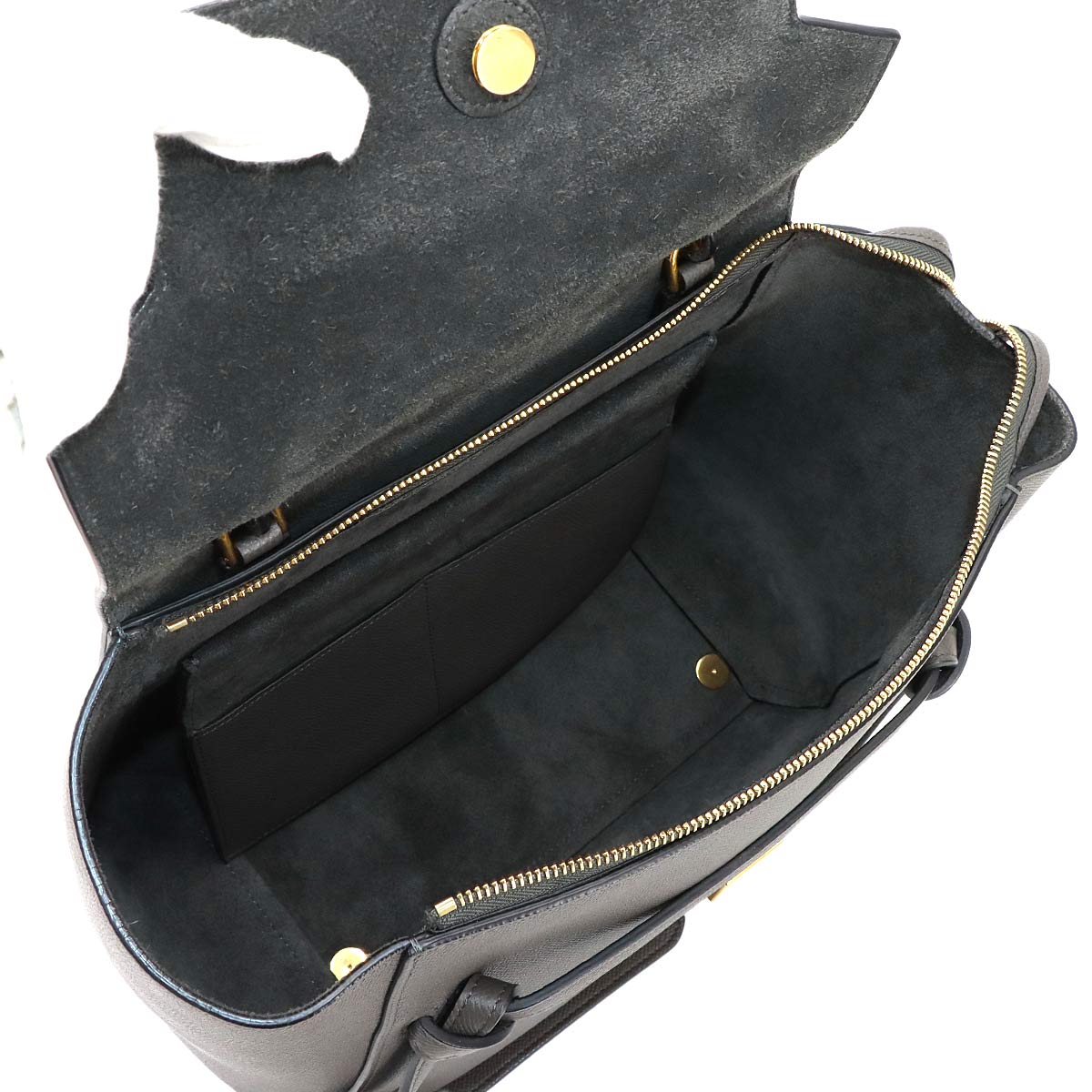 Belt Bag Mini 2way Hand Shoulder Bag Leather Gray 176103 Purse