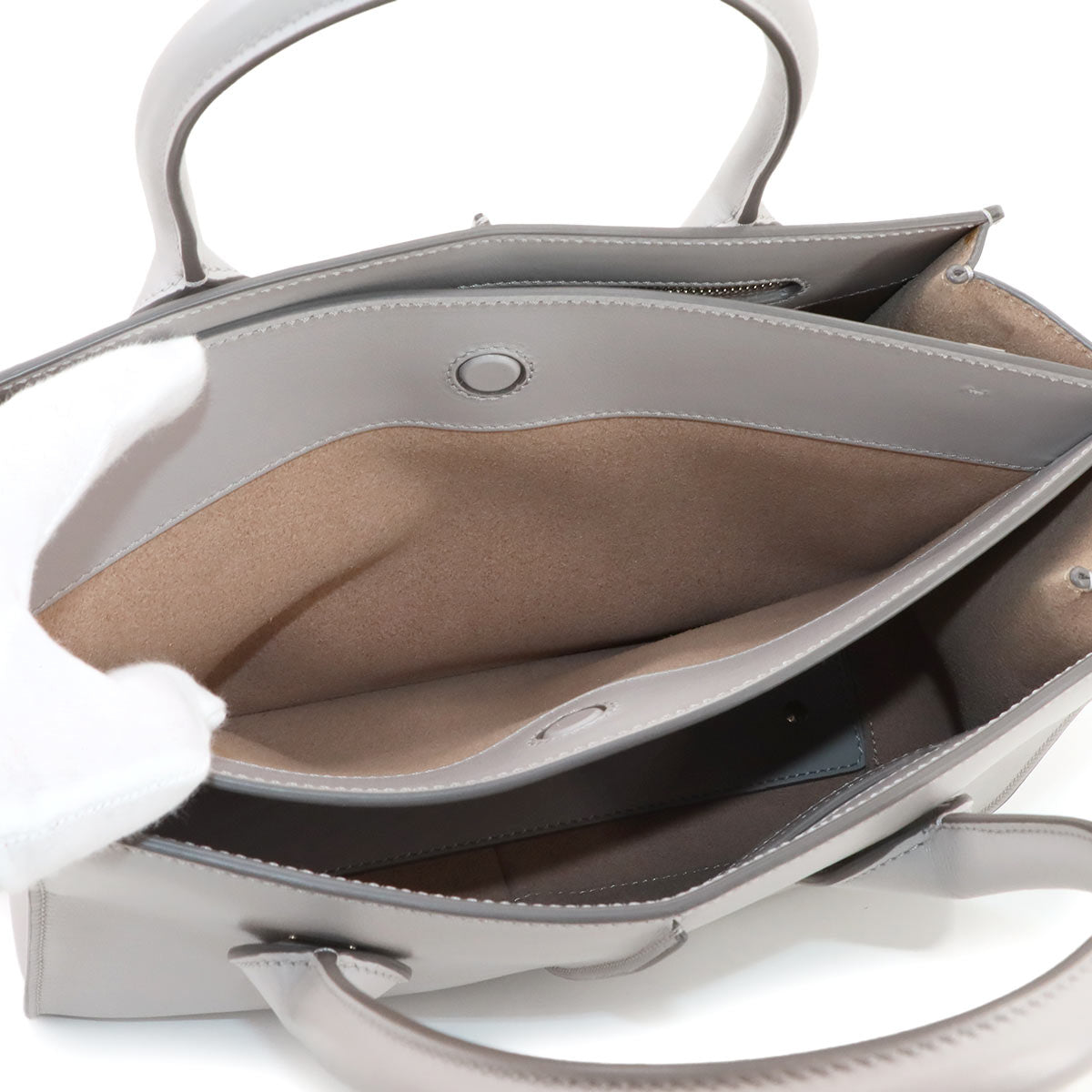 Holly Bag Small Hand Shoulder Bag Leather Gray Purse