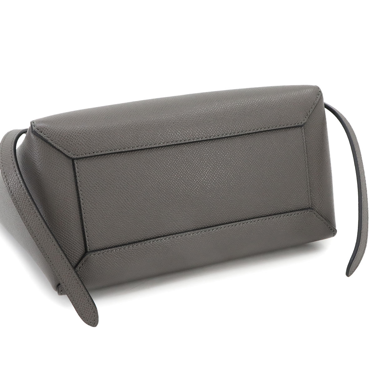 Belt Bag Micro 2way Hand Shoulder Bag Leather Grey 189153