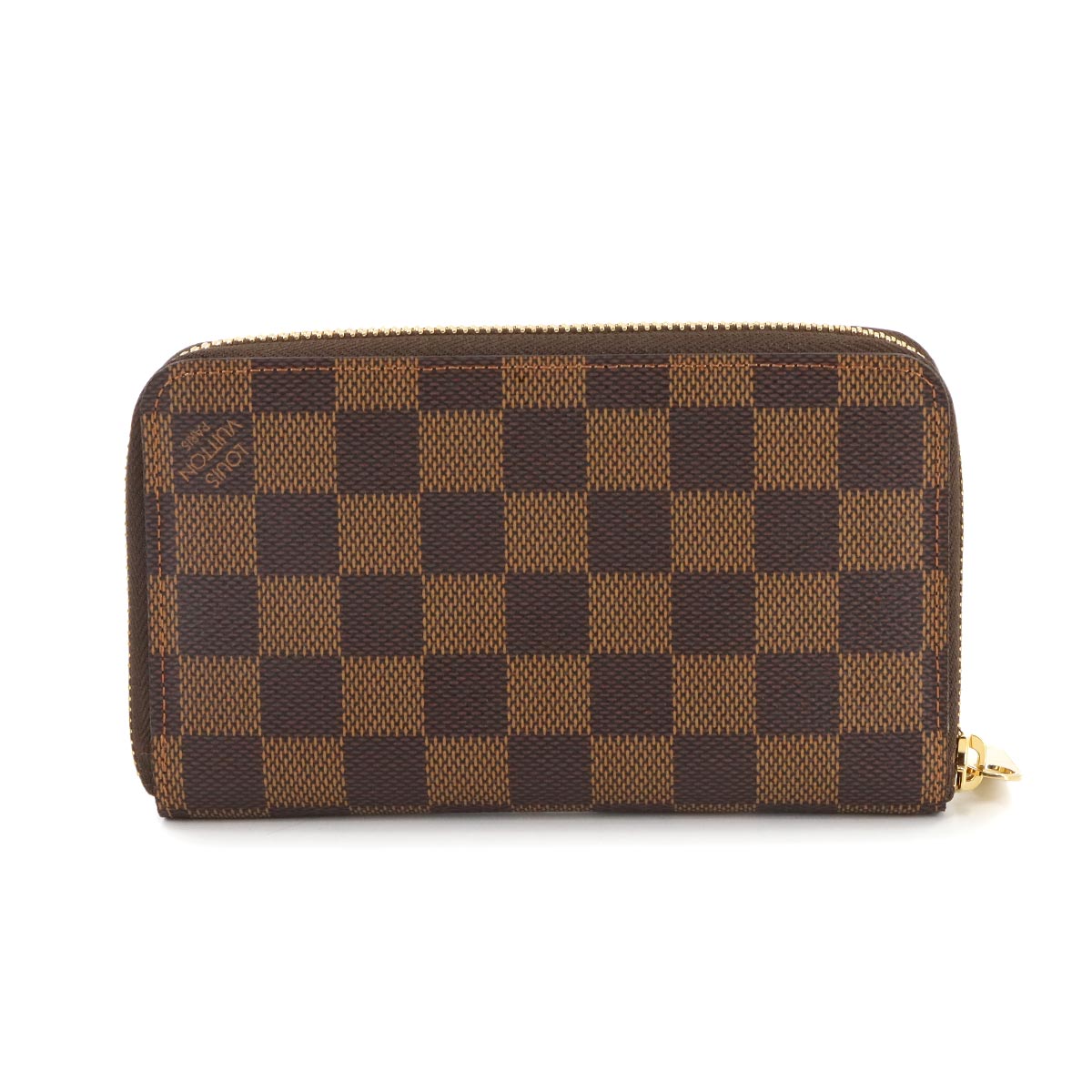 Damier Compact Zippy Wallet Ebene N60028 Brown