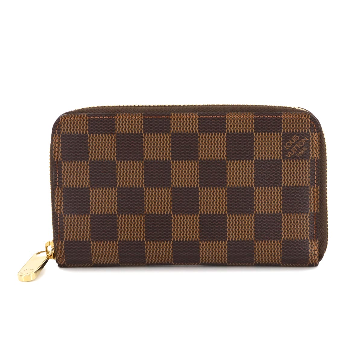 Damier Compact Zippy Wallet Ebene N60028 Brown