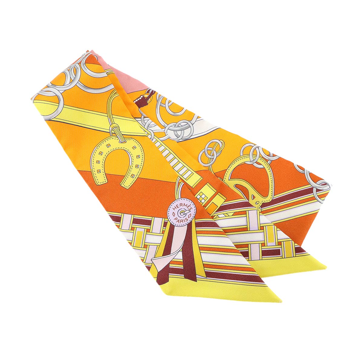 Twilly Scarf Silk Brides et Gris Gris Multicolor