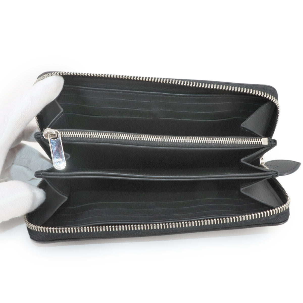 Mahina Zippy Wallet Leather Black M61867 Purse