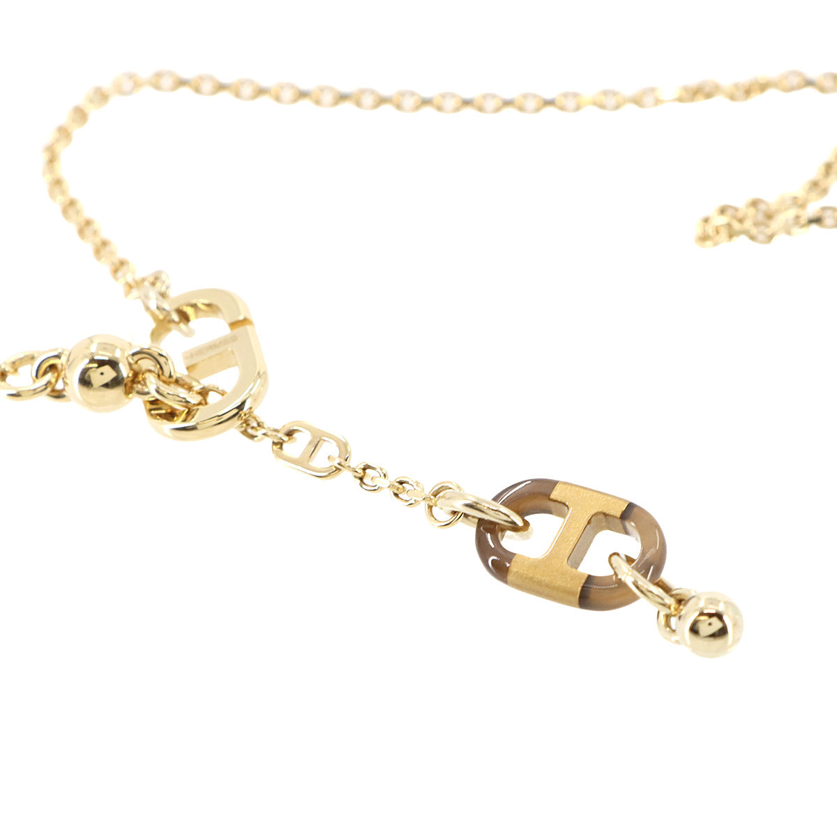 Sur Mer Necklace Buffalo Horn Gold Brown Accessory